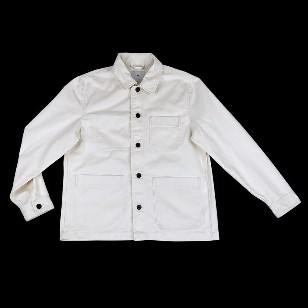 H&M Cream Cotton Canvas Chore Jacket XL